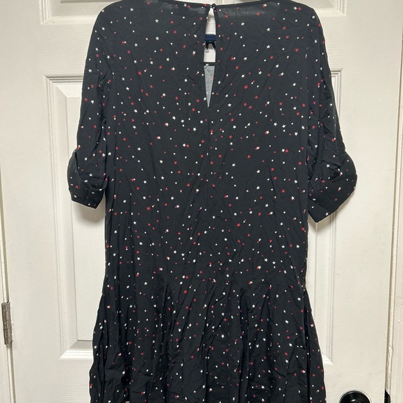 Yumi Kim Black Starts Print Chemise Dress Size Small - Picture 4 of 11